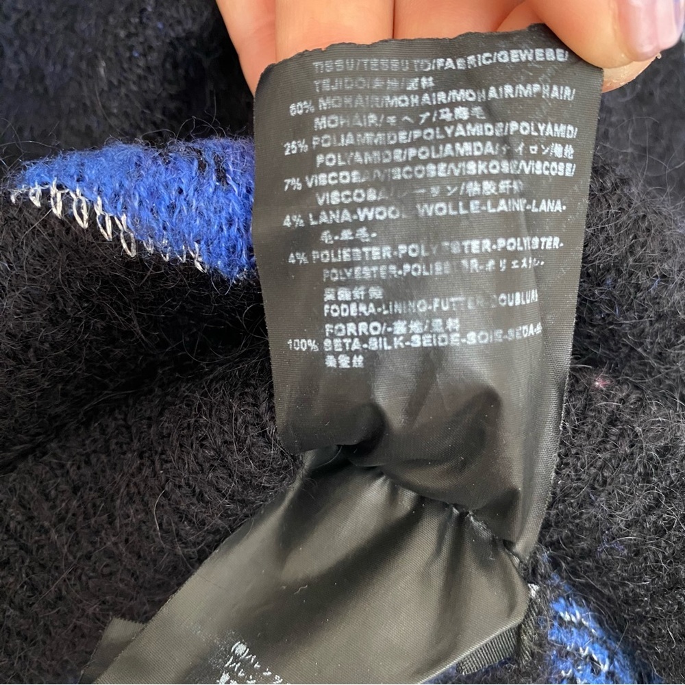 Saint Laurent Black Heart and Lightning Bolt Sweater - Picture 7 of 7